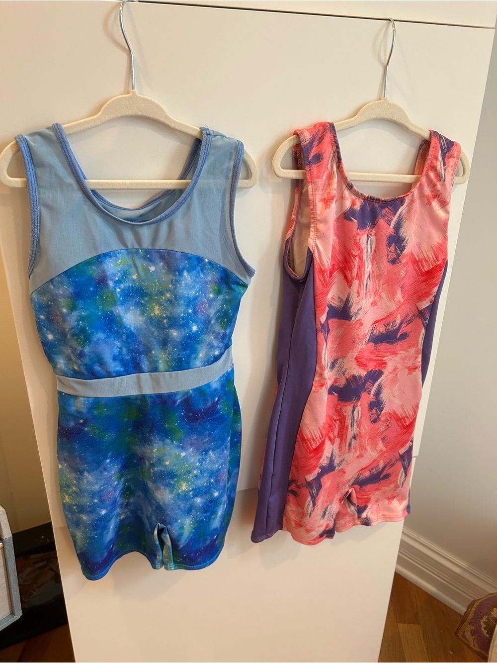 More Than Magic Leotards - Blue Galaxy & Purple and Pink Brush Strokes M (7/8)